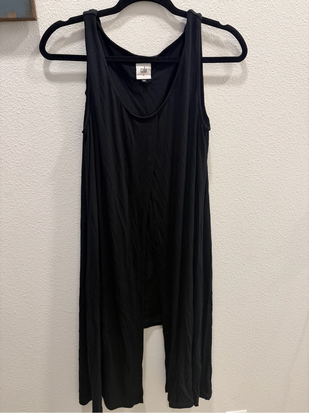 CAbi Black Sleeveless Maxi Dress